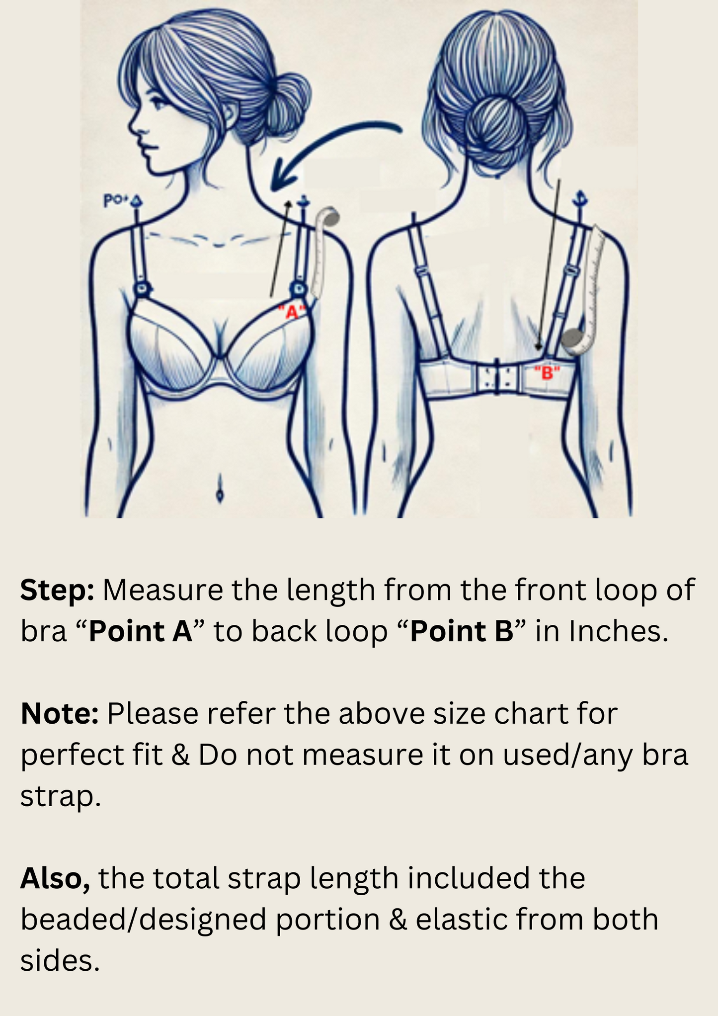 Pearl Triangle Bra Strap