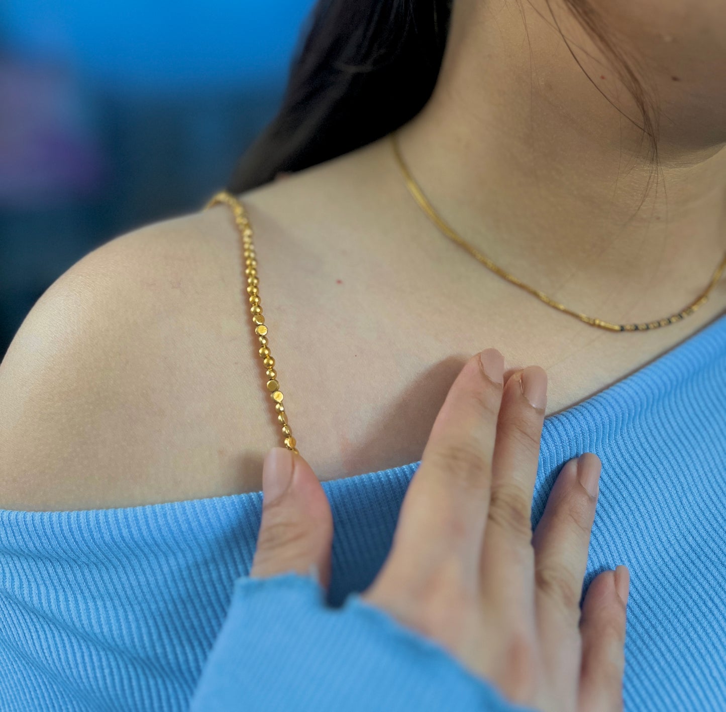 Golden Glow Bra Strap
