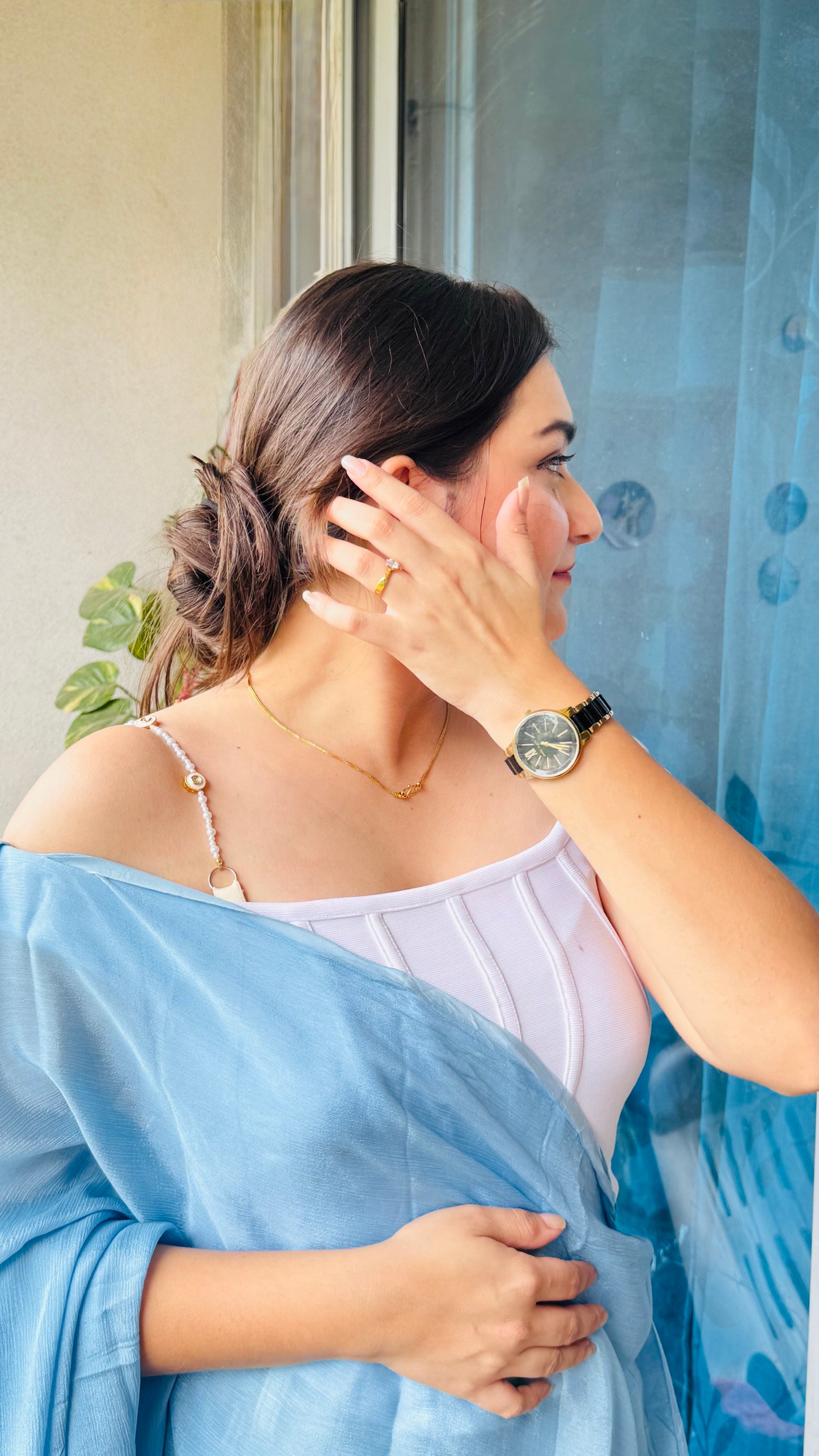 Golden Orbit Bra Strap