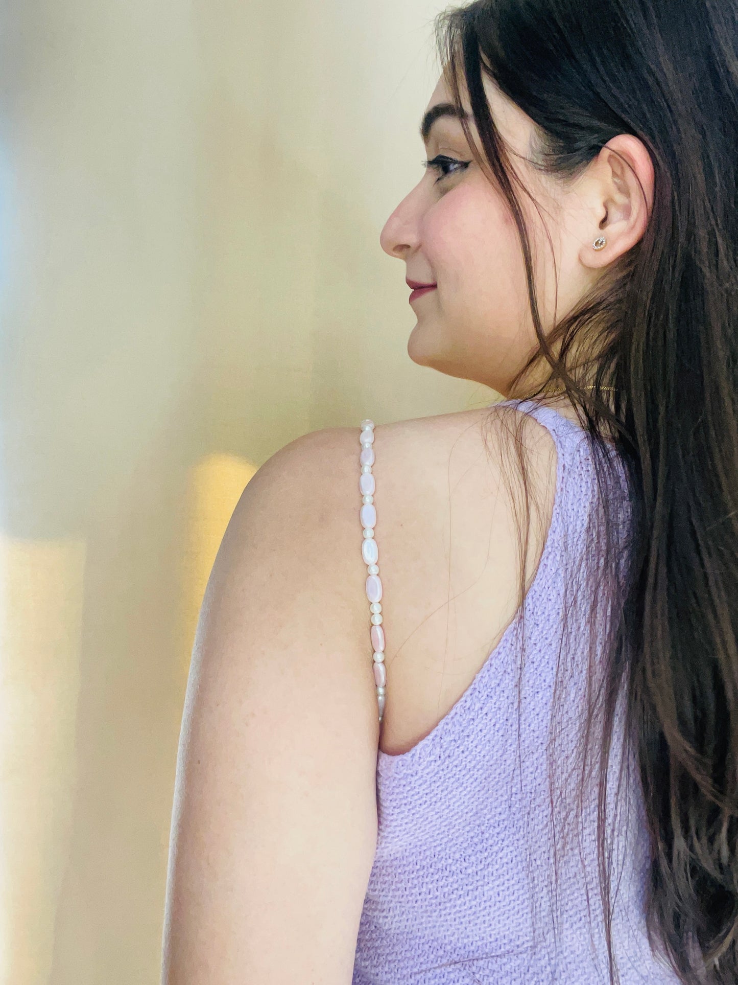 Pastel Pink Bra Strap