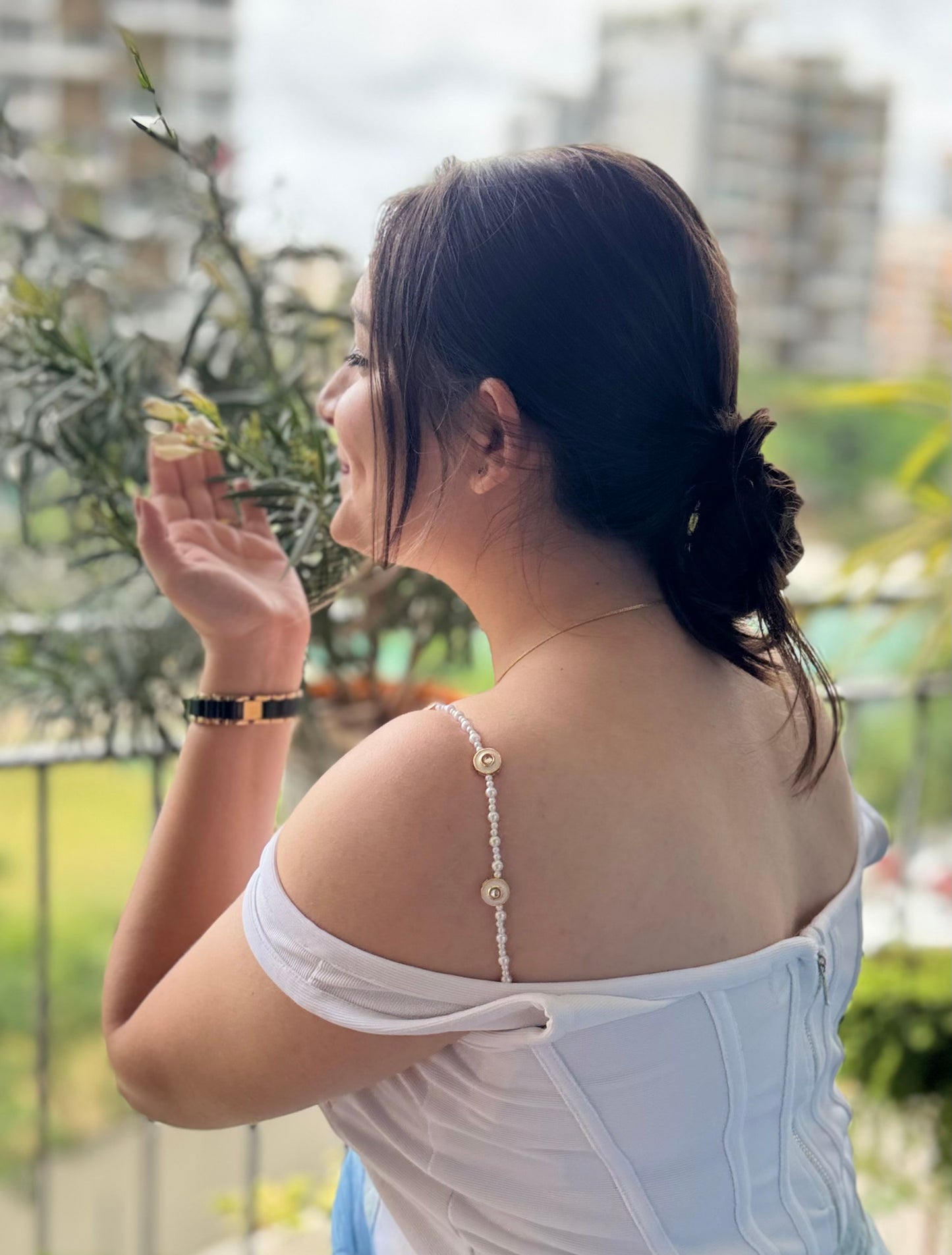 Golden Orbit Bra Strap